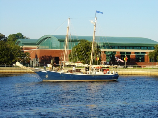 The New Bern Convention Center is located on the Trent River